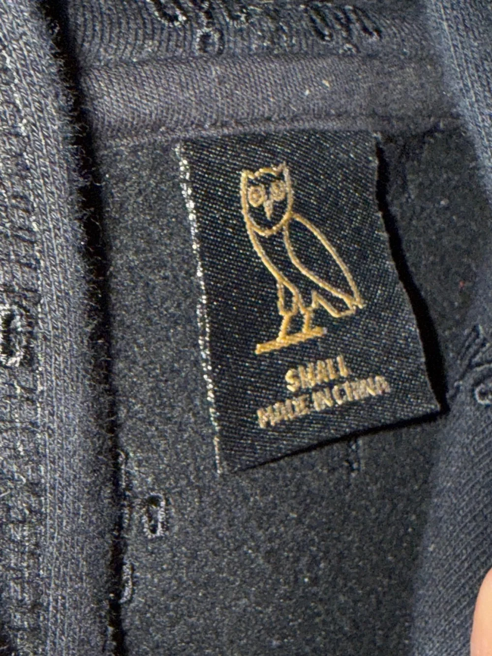 OVO October’s Very Own Black Monogram Hoodie